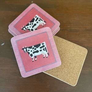 VINTAGE DAIRY COW COASTERS!